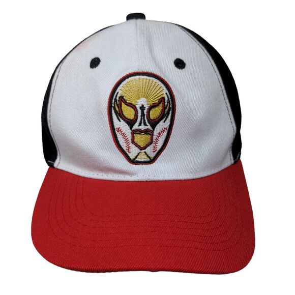 Unbranded Men's Strapback Hat Multicolor 100% Acrylic Embroidered Luchador - Picture 1 of 9